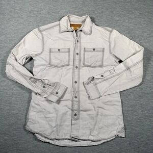 Stapleford Shirt Mens XS‎ Gray Long Sleeve Western Workwear Button Front Pockets